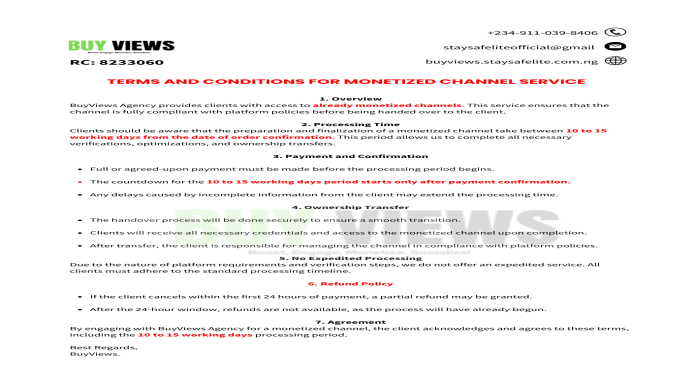 Terms and Conditions for Already Monetiz...